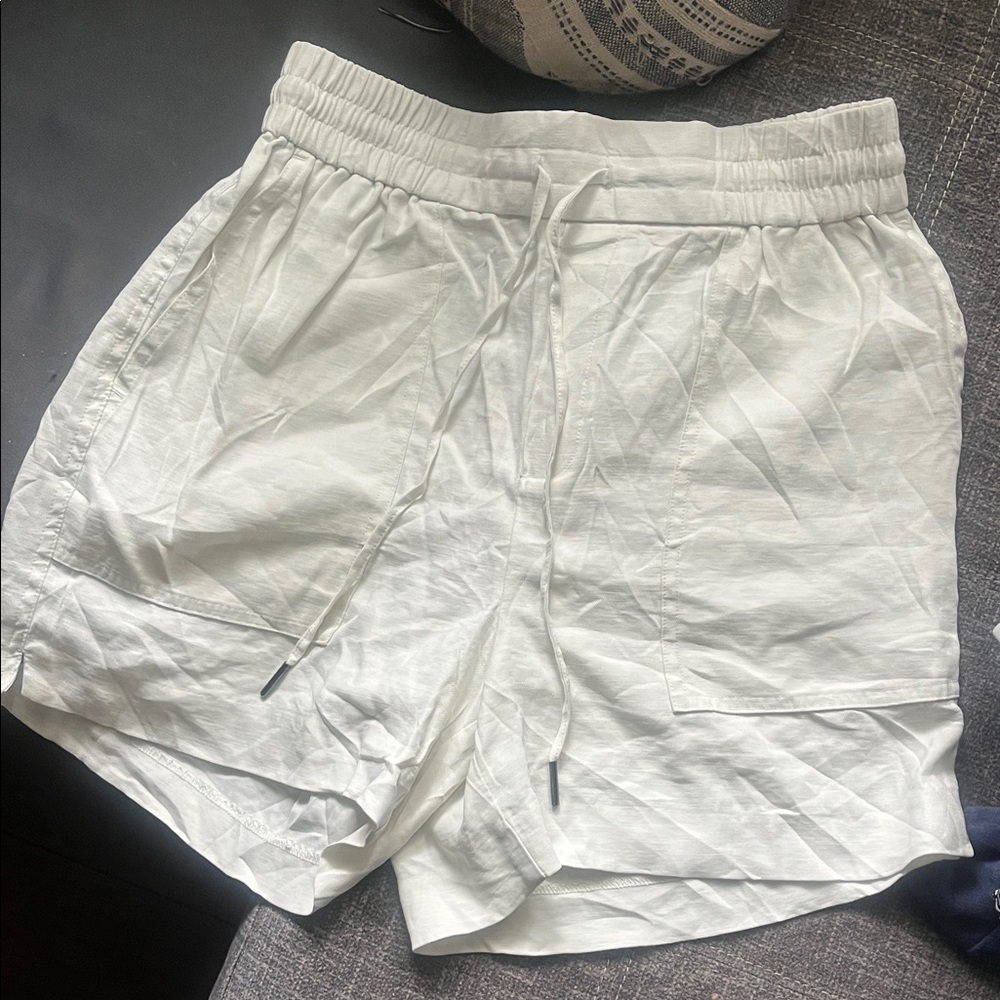 Kersh White Men's Athletic Shorts